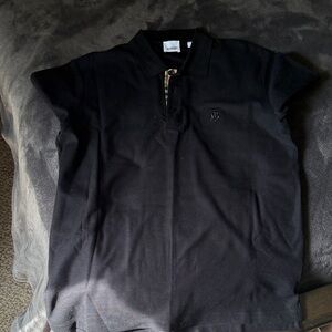 Burberry Black Polo Shirt